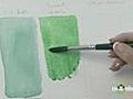 Watercolor Painting How to Paint Greens | BahVideo.com