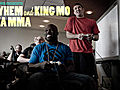 Mayhem Miller amp King Mo visit EA MMA Studios | BahVideo.com