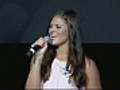 PMC Kickoff Ayla Brown sings  | BahVideo.com