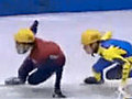 Speed skating surprise | BahVideo.com