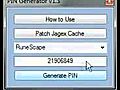 Sept 2010 Free Runescape Pin Generator  | BahVideo.com