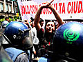 Protestan comerciantes contra L nea 4 de Metrob s | BahVideo.com