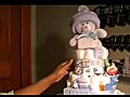 Unique Baby Gift Diaper Cake  | BahVideo.com