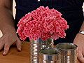 How To Make a Centerpiece with Recycled Cans | BahVideo.com