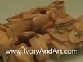 Mammoth Ivory Netsuke -FUKUROKUJU amp His  | BahVideo.com