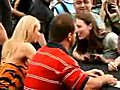 Fan Tries To Kiss Stacy Keibler | BahVideo.com