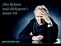 Alan Rickman - Shakespeare s Sonnet 130 | BahVideo.com
