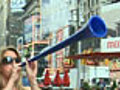 The Vuvuzela in NYC | BahVideo.com