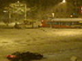 Bus stuck in snow needs tow | BahVideo.com