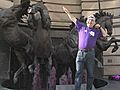 Stavros Flatley celebrates International Purple Day | BahVideo.com