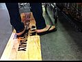 Close up Ebony Feet in Whole Foods Market  | BahVideo.com