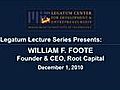 William Foote Root Capital Legatum Lecture | BahVideo.com