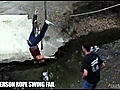 Two-Person Rope Swing FAIL | BahVideo.com