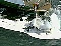 WATCH IT Water Sprayed From Ferry Helps Douse  | BahVideo.com