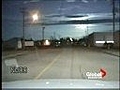 Police dash cam of Meteor over Edmonton Canada | BahVideo.com