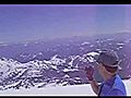 telemark ski descent camp muir 10080 feet on Mount Rainier | BahVideo.com