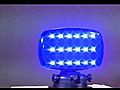 Flashing LED Strobe Light with Adjustable Locking Magnetic Base - BLUE LENS - SL-ALM-B | BahVideo.com