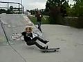 Girl Falls on Skateboard | BahVideo.com