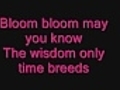 bloom bloom lyrics | BahVideo.com