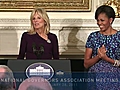 First Lady Michelle Obama and Dr Jill Biden  | BahVideo.com
