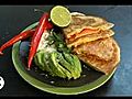 Quesadillas with avocado salt and lime | BahVideo.com
