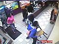 Wild Pack of teens caught on tape wrecking a  | BahVideo.com