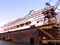 Drydocking a Cruise Ship | BahVideo.com