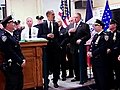 President Obama Meets with Police Officers in New York | BahVideo.com