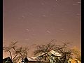 Startrail in my yard | BahVideo.com