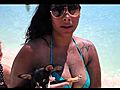 Pinky the Dog on the beaches aruba  | BahVideo.com