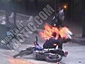 Greek Riot Cop Takes A Molotov Cocktail To The  | BahVideo.com