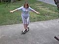 Hilarious Girl Falling Off Skateboard | BahVideo.com