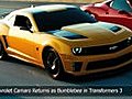 The Chevrolet Camaro Returns as Bumblebee in  | BahVideo.com