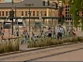 Denver artists cover fence with crochet  | BahVideo.com