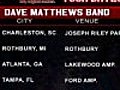 Dave Matthews Band July Tour Dates | BahVideo.com