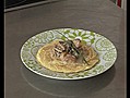 Omelette plate aux morilles et foie gras | BahVideo.com