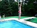 Girl Backflip and Smashes Face on Diving Board | BahVideo.com