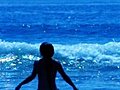Bikini Girl 01 Playing In Ocean Waves Stock Footage | BahVideo.com