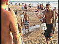 3 On 1 Jumping A Kid In Sylvan Beach NY  | BahVideo.com