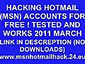HACKING HOTMAIL MSN ACCOUNT EASY WAY NO DOWNLOADS | BahVideo.com