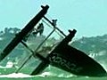 One of World s Fastest Sailboats Capsizes in California | BahVideo.com