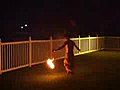 Me Spinning my Fire Poi | BahVideo.com