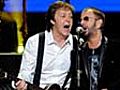 Paul McCartney and Ringo Starr reunite for the  | BahVideo.com