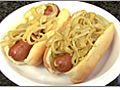 Tailgating Recipes - Grilled Knockwurst with Golden Onions | BahVideo.com