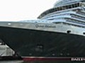 The Queen Elizabeth II leaves the dock | BahVideo.com