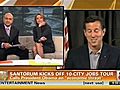 Santorum attacked by CNN s Velshi on jobs math | BahVideo.com