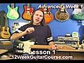 Free Electric Guitar Lessons Advanced Week 1 Lesson 1 | BahVideo.com