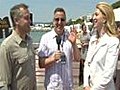 Gino Salomone Interviews Antonio Banderras and Salma Hayek In Cannes | BahVideo.com