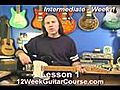 Free Electric Guitar Lessons Intermediate Week 1 Lesson 1 | BahVideo.com