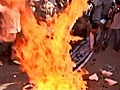 Iranians protest Koran burning threat | BahVideo.com